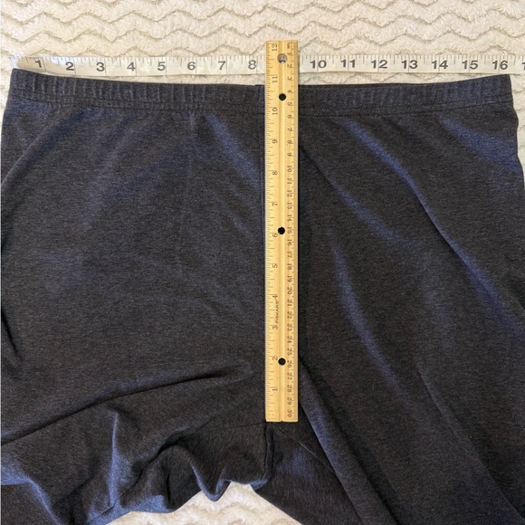 J. Jill Gray Pima Ankle Stretch Elastic Waist Pull On Leggings Sz L - Picture 6 of 7